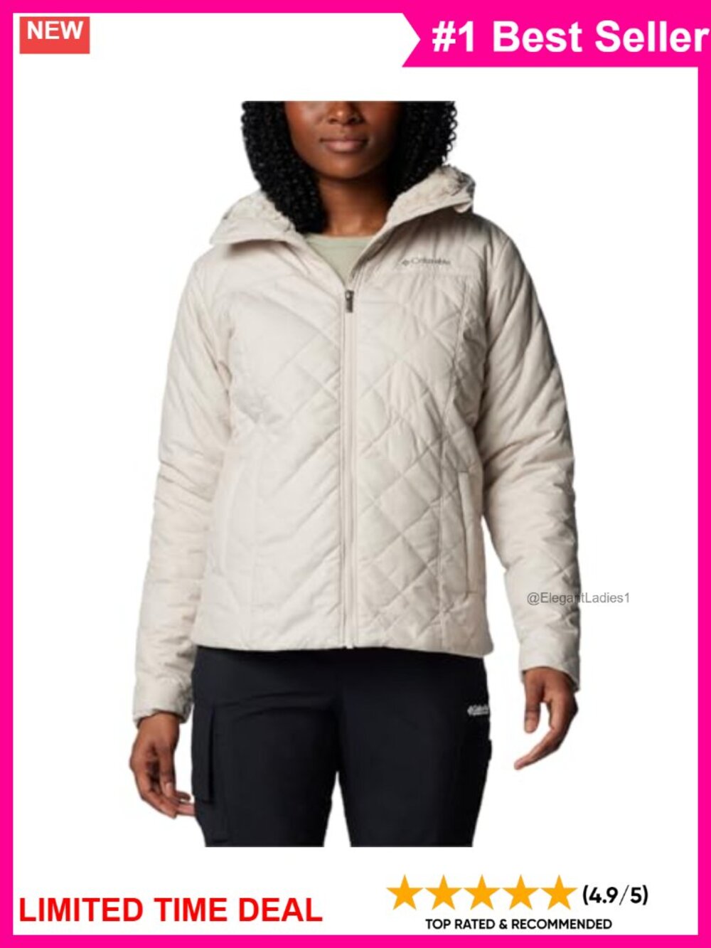 Omni-Shield Hooded Insulated Quilted Jacket Recycled Fleece Lined